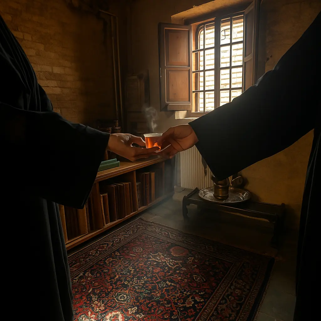 📷 ALT: مهربانی علامه طباطبایی، خانهٔ ساده قم، وقار علمی