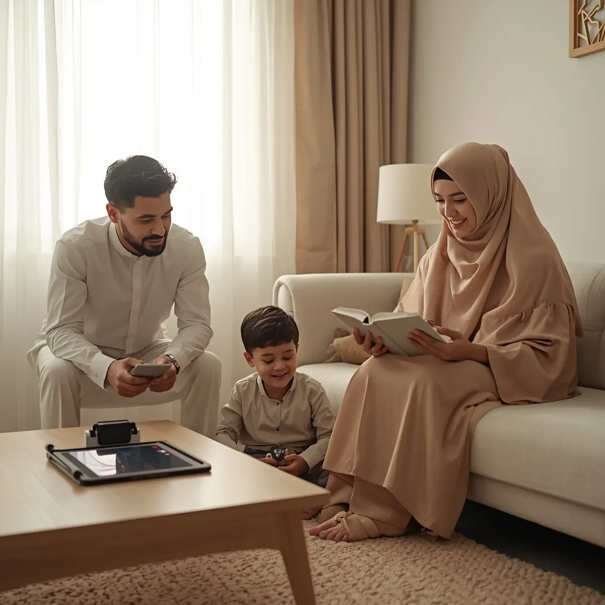 ترکیب فعالیت واقعی و دیجیتال در یک فضای خانوادگی