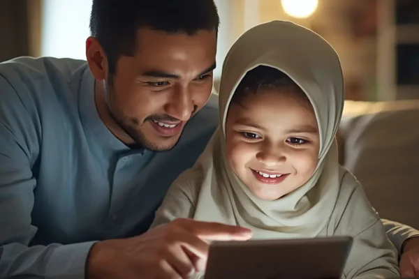 والد و فرزند تعامل مثبت با رسانه parent child screen joint media engagement