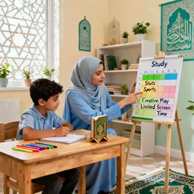 جدول برنامه روزانه رسانه و فعالیت‌های کودک