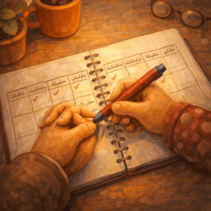 مشکلات زندگی، همکاری زوجین برای حل مسئله دست زوج روی دفتر برنامه‌ریزی همکاری