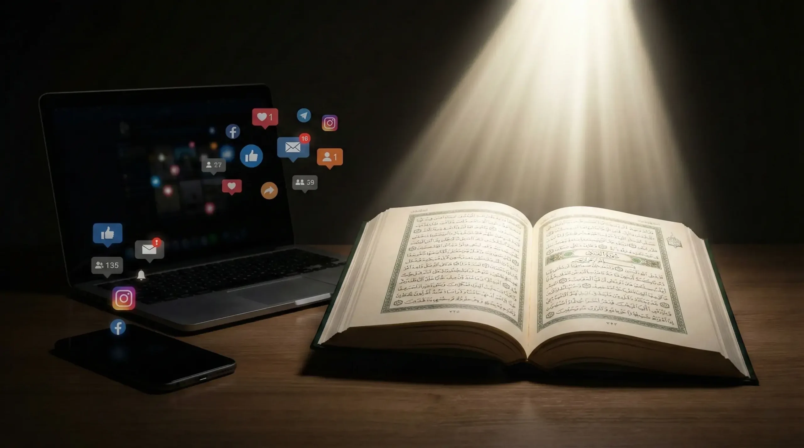 برتری قرآن بر رسانه نور ایمان