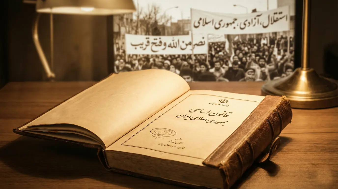 قانون اساسی جمهوری اسلامی و شعار استقلال آزادی به عنوان معیار اصلی پیروزی انقلاب در برابر توطئه‌ها.