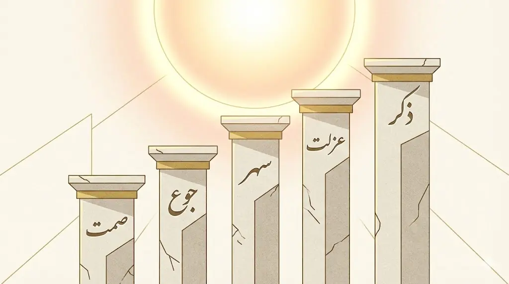 ابزارهای پنجگانه سلوک و خودسازی در ماه رمضان.